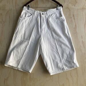 Forelli Bermuda Shorts Womens 14 34W White Denim High Rise USA Casual Summer